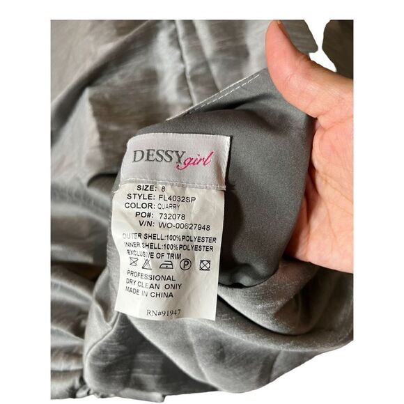 Dessy Girl Quarry FL4032S Flower Girl Dress NWT - Picture 10 of 15